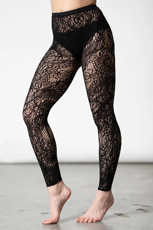 Stylish Women's Clothing Empyrean Lace Leggings
