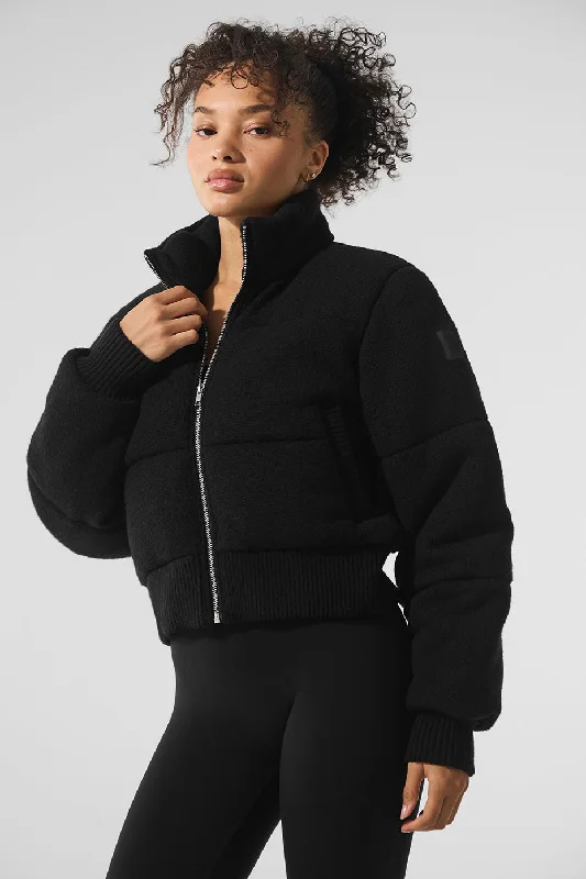 Women's Garments Darling Sweater Puffer - Black