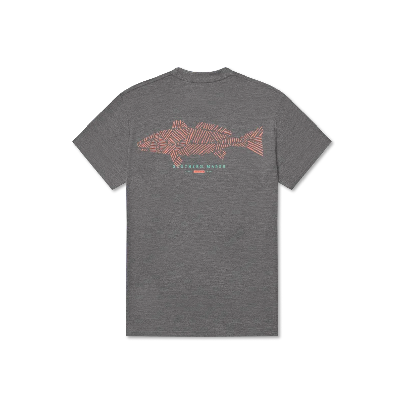 Women's Everyday Apparel FieldTec™ Heathered Performance Tee - Redfish